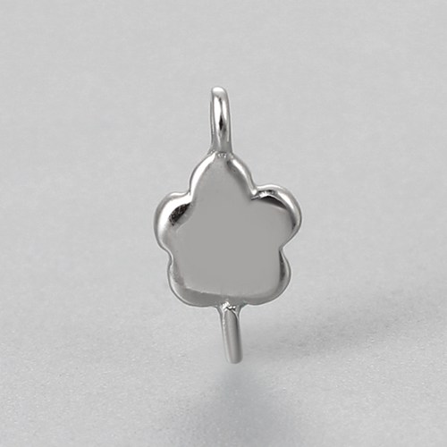 925 sterling silver flower simple charms