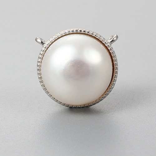 925 sterling silver single pearl pendant