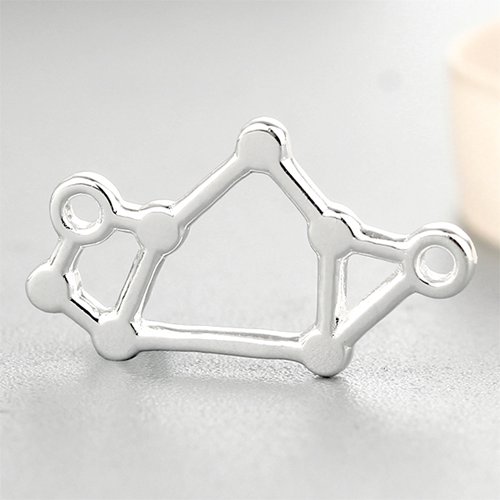 925 sterling silver irregular unique hollow charms