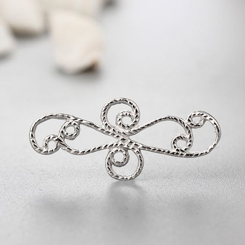 925 sterling silver fancy hollow pattern connector charms
