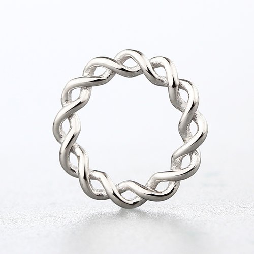 925 sterling silver twist ring connector charms