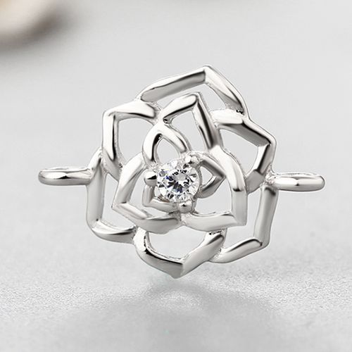 925 sterling silver rose flower charms