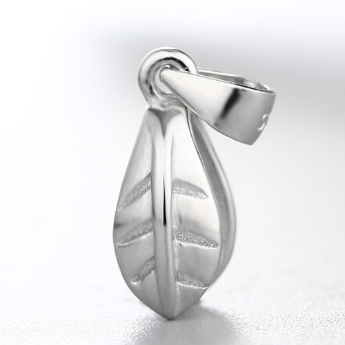 925 sterling silver leaf  pendant clasps