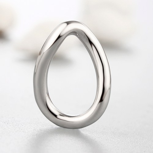 925 sterling silver drop shape ring spacer