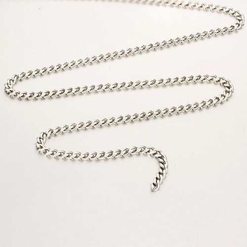 925 sterling silver hammer curb chains