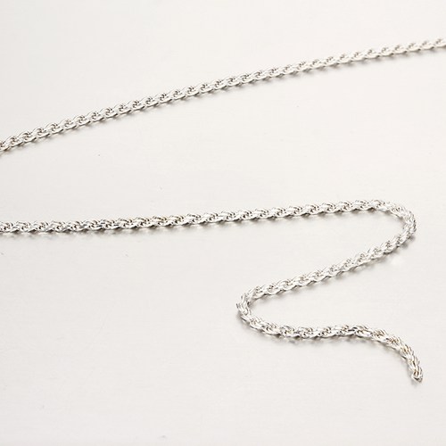 925 sterling silver wholesale solid rope chain DIY