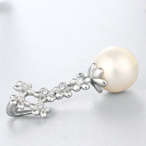925 sterling silver flowers branch pearl pendant mounting