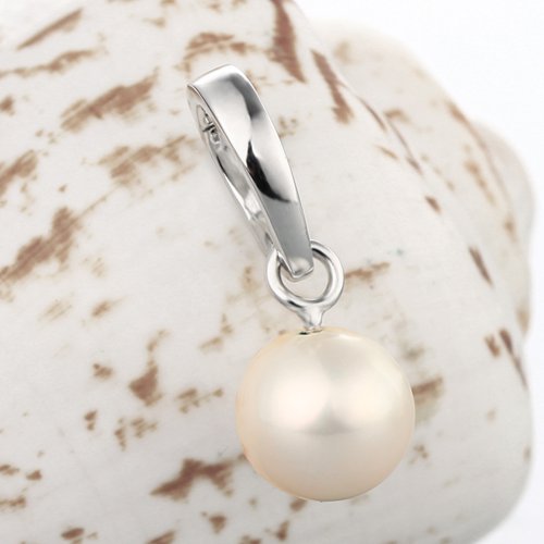 925 sterling silver simple clasp pendant for pearl