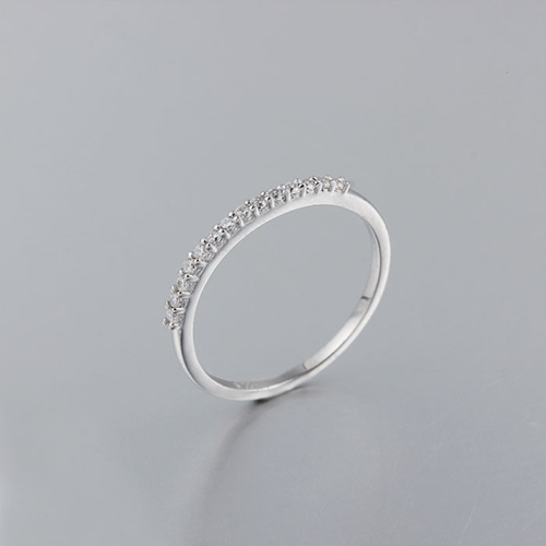 925 sterling silver cubic zirconia eternity ring