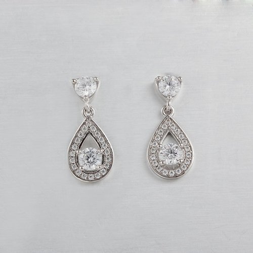 925 sterling silver luxury drop earring