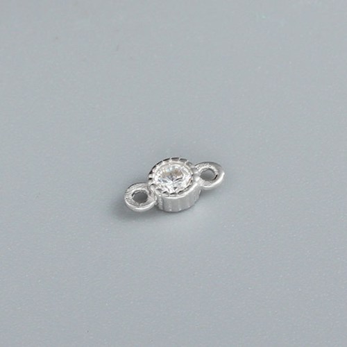 925 sterling silver stone connector charm