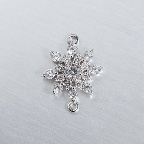 925 sterling silver snowflake charm
