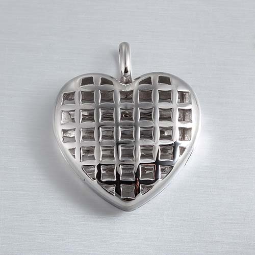925 sterling silver weaving heart locket