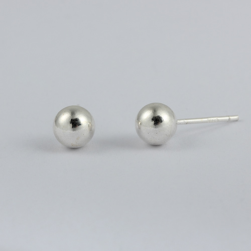 925 sterling silver 2.5mm ball earring post