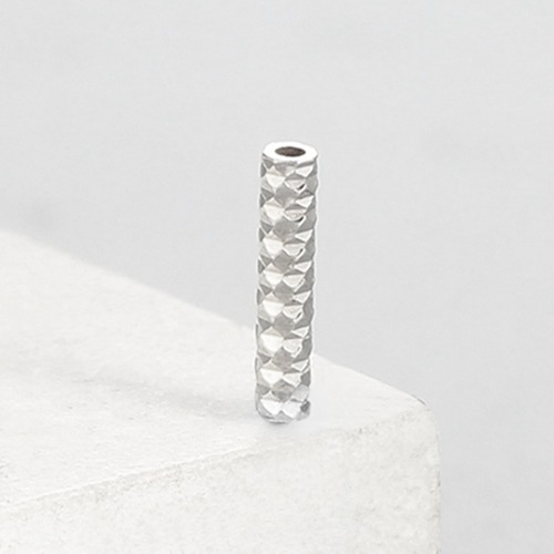 925 sterling silver 10*1.5mm cutting tube beads
