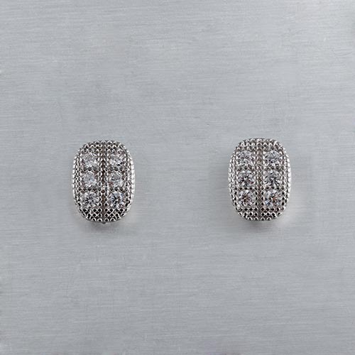 925 sterling silver cz stud earrings