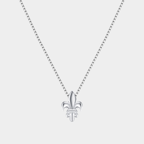 925 sterling silver fleur de lis symbol pendant necklaces