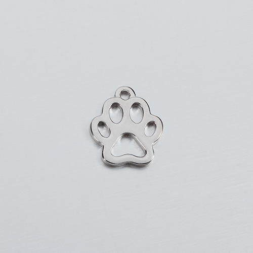 925 sterling silver dog paw charms
