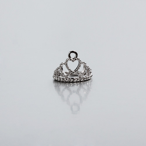 925 sterling silver cz crown charms