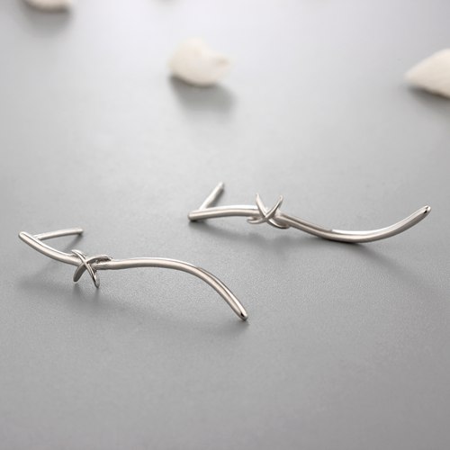 925 sterling silver fashion cured string earrings