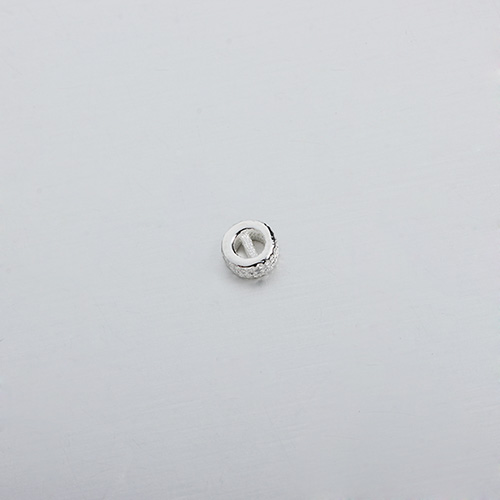 925 sterling silver cz round bead spacer
