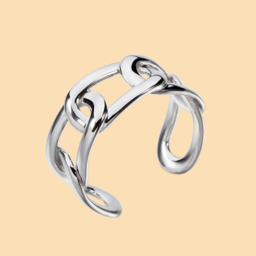 925 sterling silver knot adjustable rings