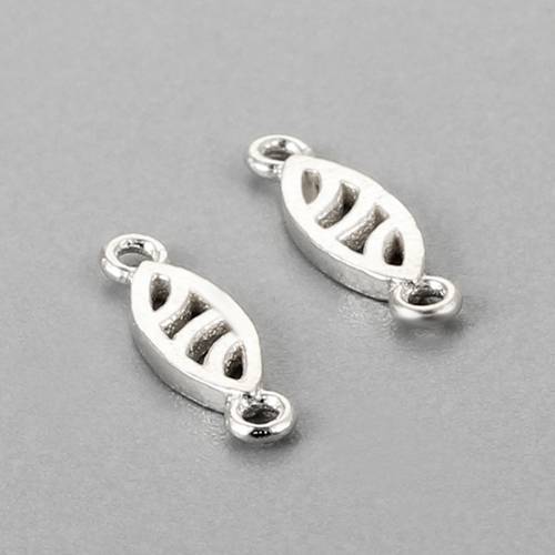 925 sterling silver oval charms