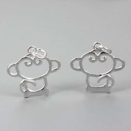 925 sterling silver monkey charms