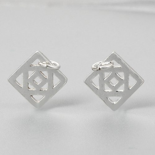 925 sterling silver geometry charms