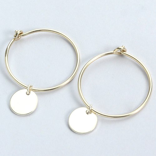 925 sterling silver minimalist hoop earrings