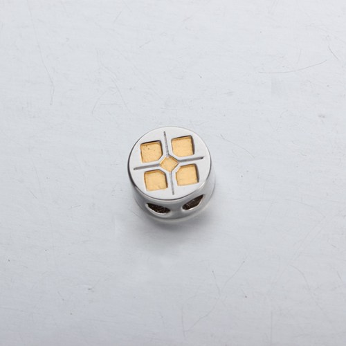 925 sterling silver 9mm geometry stopper beads