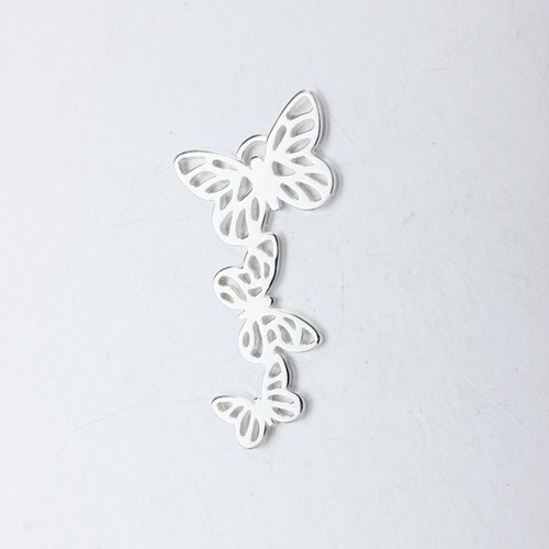 Renfook 925 sterling silver butterfly flying charm