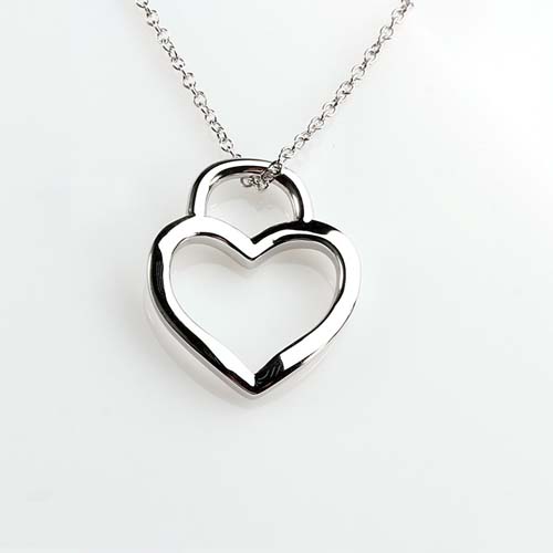 925 sterling silver heart jewelry pendant