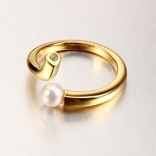 925 sterling silver cz pearl open ring