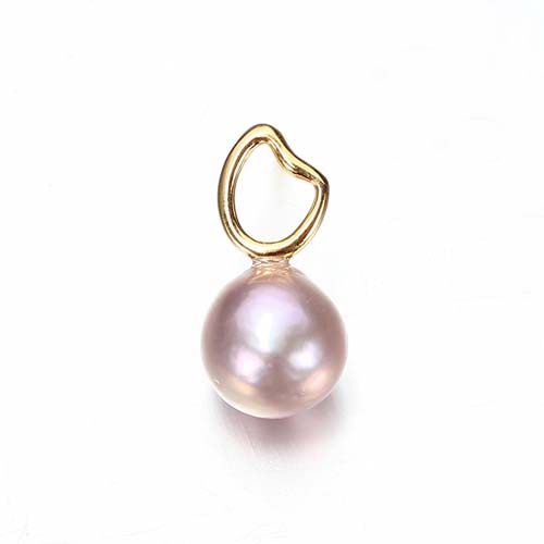 Sterling silver baroque pink pearl stud earrings