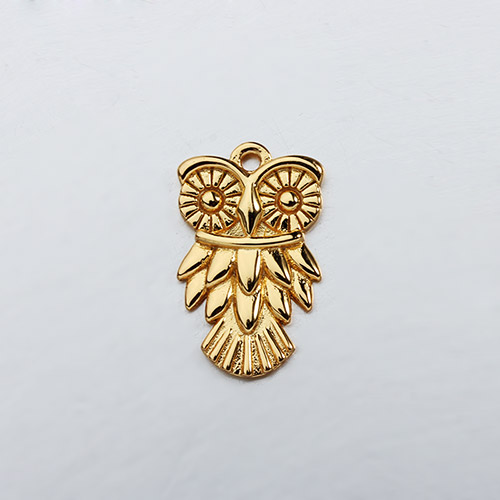 925 sterling silver owl charm,two sizes