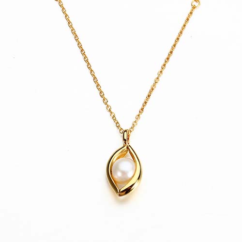 925 sterling silver pearl eye necklace