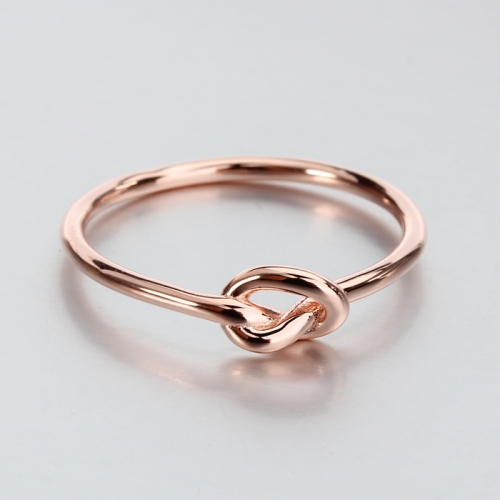 925 sterling silver thin minimalist knot ring