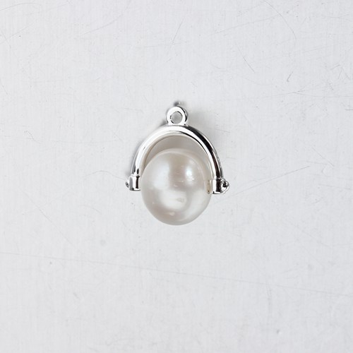 925 silver fresh water pearl jewelry charm wholesale