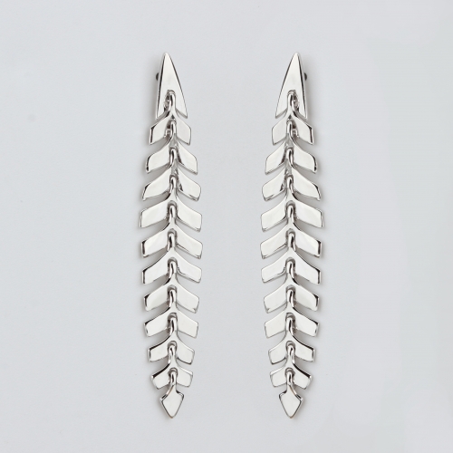 Renfook 925 sterling silver leaves jewelry earring