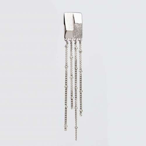 Renfook 925 sterling silver tassel stud earring
