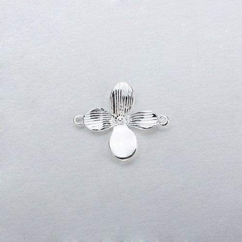 Renfook Sterling silver flower connector for spring