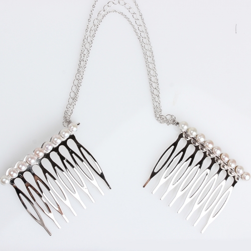 Renfook 925 sterling silver freshwater pearl hair clip