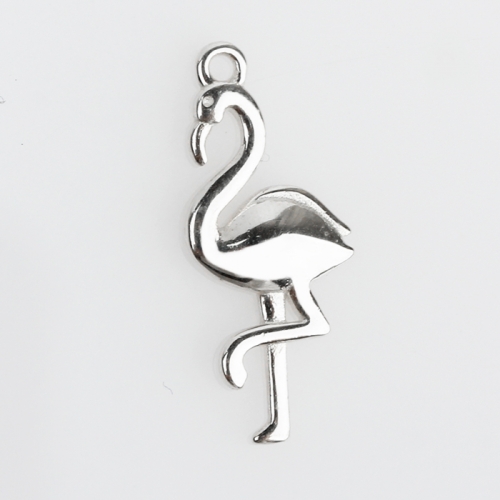 Renfook Sterling silver tropical Grus japonensis charm