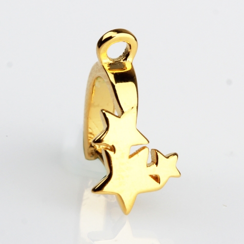 925 sterling silver star bail clasps for DIY