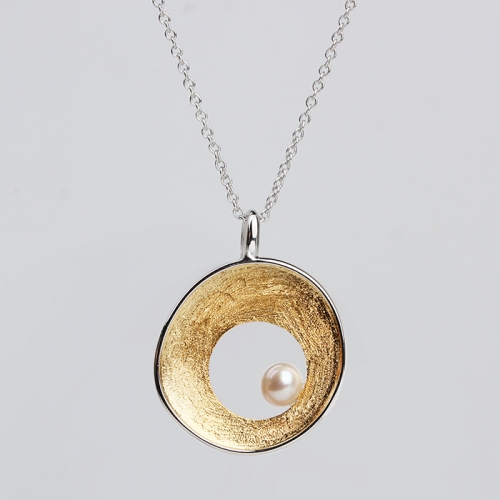 Renfook 925 sterling silver artistic pendant fine jewelry
