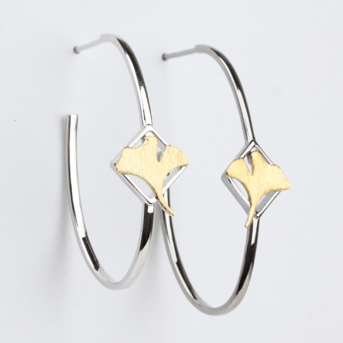 Renfook 925 sterling silver chinoiserie earrings for women