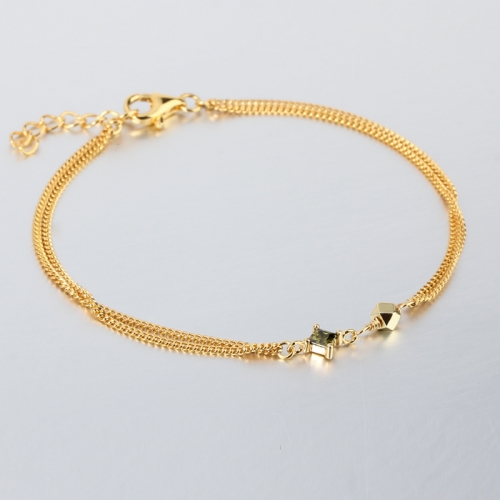Renfook 925 sterling silver exquisite gold plated bracelet for women