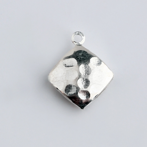 925 sterling silver radian square charm jewelry findings