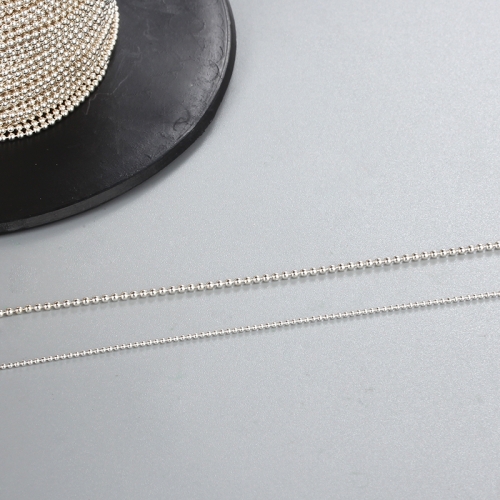 925 sterling silver DIY round bead chain